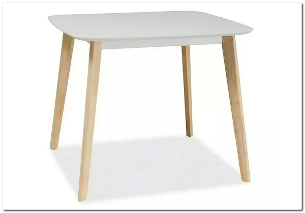 Стол обеденный Signal TIBI 90 (белый/дуб беленый) Стол обеденный Signal TIBI 90 (белый/дуб беленый)