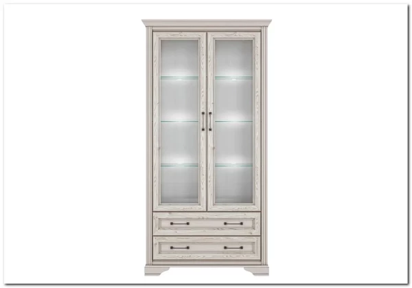 Шкаф-витрина Stylius (Стилиус) B169-REG2W2S BRW Шкаф-витрина Stylius (Стилиус) B169-REG2W2S BRW