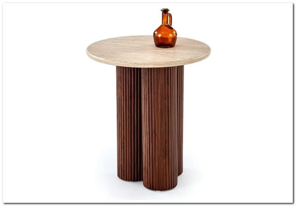 Стол журнальный Halmar DOROTEA S (травертин/орех) Стол журнальный Halmar DOROTEA S (травертин/орех)