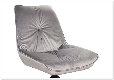 Стул кухонный Signal BOOGIE I Velvet Bluvel 14 серый/черный мат