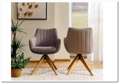 Стул кухонный Signal AZALIA D Brego 31 поворотный (светло-бежевый/дуб)