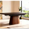 Стол обеденный Signal MONACO 160 (черный/орех)