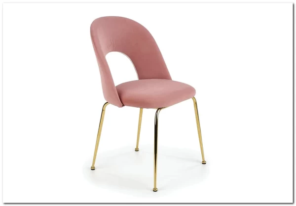 Стул кухонный Halmar K385 (светло-розовый/золотой)