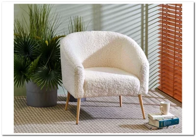 Кресло Halmar GRIFON 2 (кремовый/натуральный)