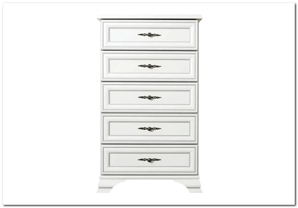 Комод Кентаки KOM5S белый BRW  Комод Кентаки KOM5S белый BRW