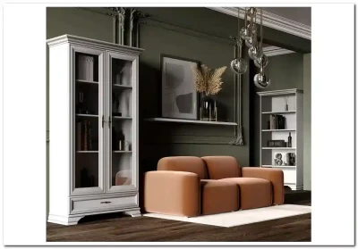 Витрина Кентаки REG2W1S белый BRW 