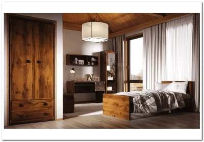 Шкаф угловой JSZFN 2D ИНДИАНА BRW