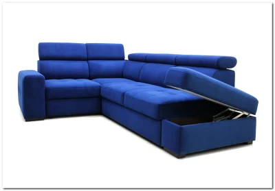 Угловой диван Висмут с полупуфом Soft Time