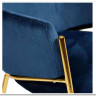 Стул KRONOS (mod. 8158) металл/вельвет синий/золотые ножки G062-48