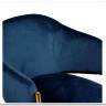 Стул KRONOS (mod. 8158) металл/вельвет синий/золотые ножки G062-48
