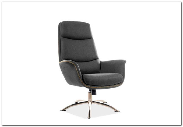 Комплект REGAN TAP. 176, кресло+подставка для ног  Signal (серый) Комплект REGAN TAP. 176, кресло+подставка для ног  Signal (серый)