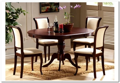 Стол обеденный Signal OLIVIA 106 раскладной (темный орех)