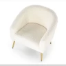 Кресло Halmar GRIFON (кремовый/золотой)