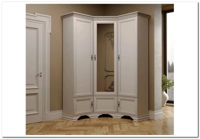 Шкаф угловой Кентаки SZFN5D белый БРВ