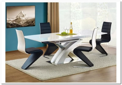 Стол обеденный Halmar SANDOR, раскладной (белый)