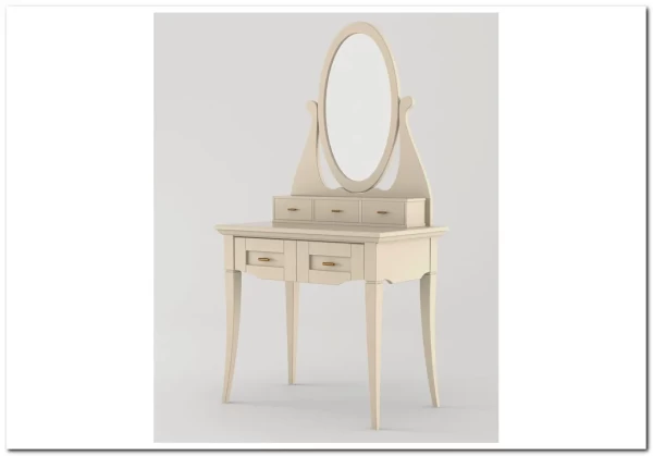 Туалетный столик с зеркалом Римини узкий Туалетный столик с зеркалом Римини узкий