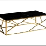 Стол журнальный Signal ESCADA A II (эффект черного мрамора/золотой)