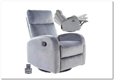 Кресло Signal OLIMP VELVET BLUVEL 14 раскладное (серый)