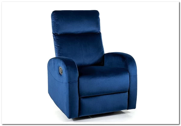 Кресло Signal OLIMP VELVET раскладное (синий) Кресло Signal OLIMP VELVET раскладное (синий)