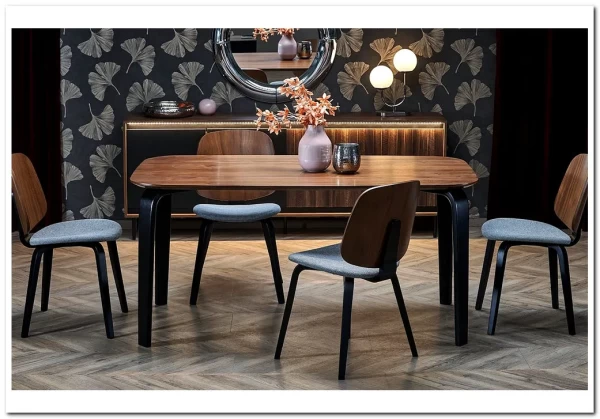 Стол обеденный Halmar PEDRO 160 (орех/черный) Стол обеденный Halmar PEDRO 160 (орех/черный)