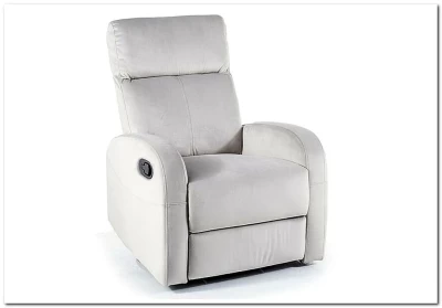 Кресло Signal OLIMP VELVET раскладное (светло-серый)