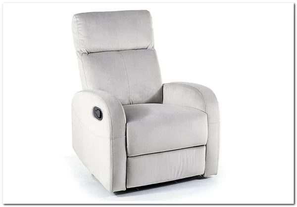 Кресло Signal OLIMP VELVET раскладное (светло-серый) Кресло Signal OLIMP VELVET раскладное (светло-серый)