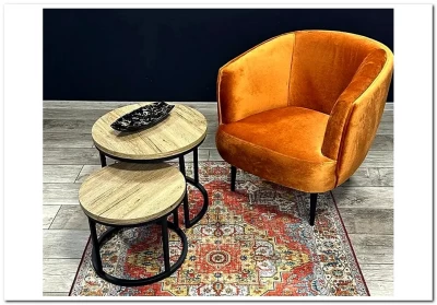 Набор журнальных столиков HALMAR OREO дуб сан ремо / черный