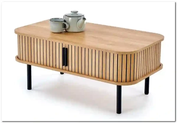 Стол журнальный Halmar ANGELINA (натуральный/черный) Стол журнальный Halmar ANGELINA (натуральный/черный)