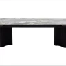 Стол АДАЖИО 240 (320) см MINERAL STONE NATURAL, керамика / Черный каркас